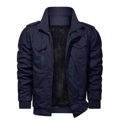 Blouson Aviateur Vintage Homme Bleu - Louise Vintage