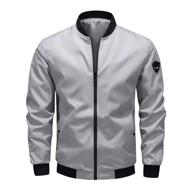 Blouson Aviateur Vintage Homme Gris - Louise Vintage