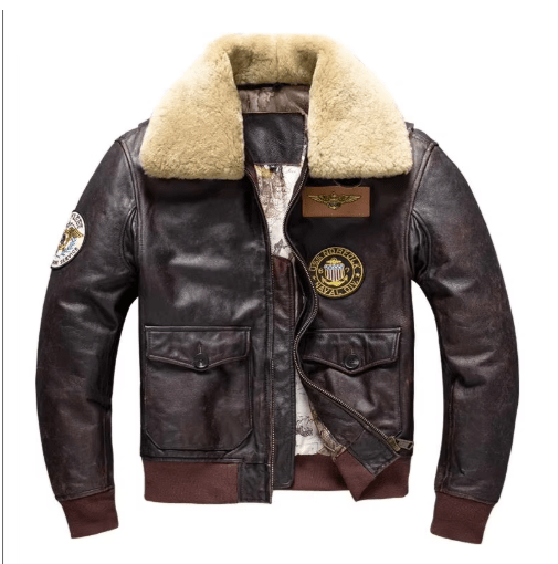 Blouson Cuir Aviateur Américain - Louise Vintage