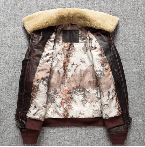 Blouson Cuir Aviateur Américain - Louise Vintage