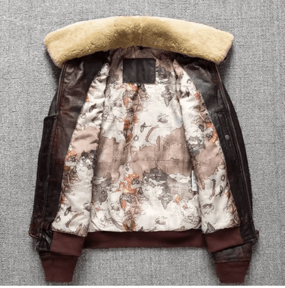 Blouson Cuir Aviateur Américain - Louise Vintage