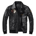 Blouson Cuir Aviateur Noir - Louise Vintage
