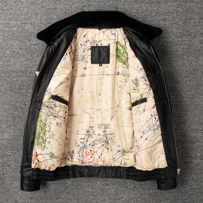 Blouson Cuir Aviateur Top Gun - Louise Vintage