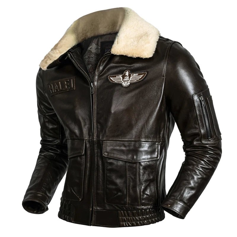 Blouson Cuir Aviateur Top Gun - Louise Vintage