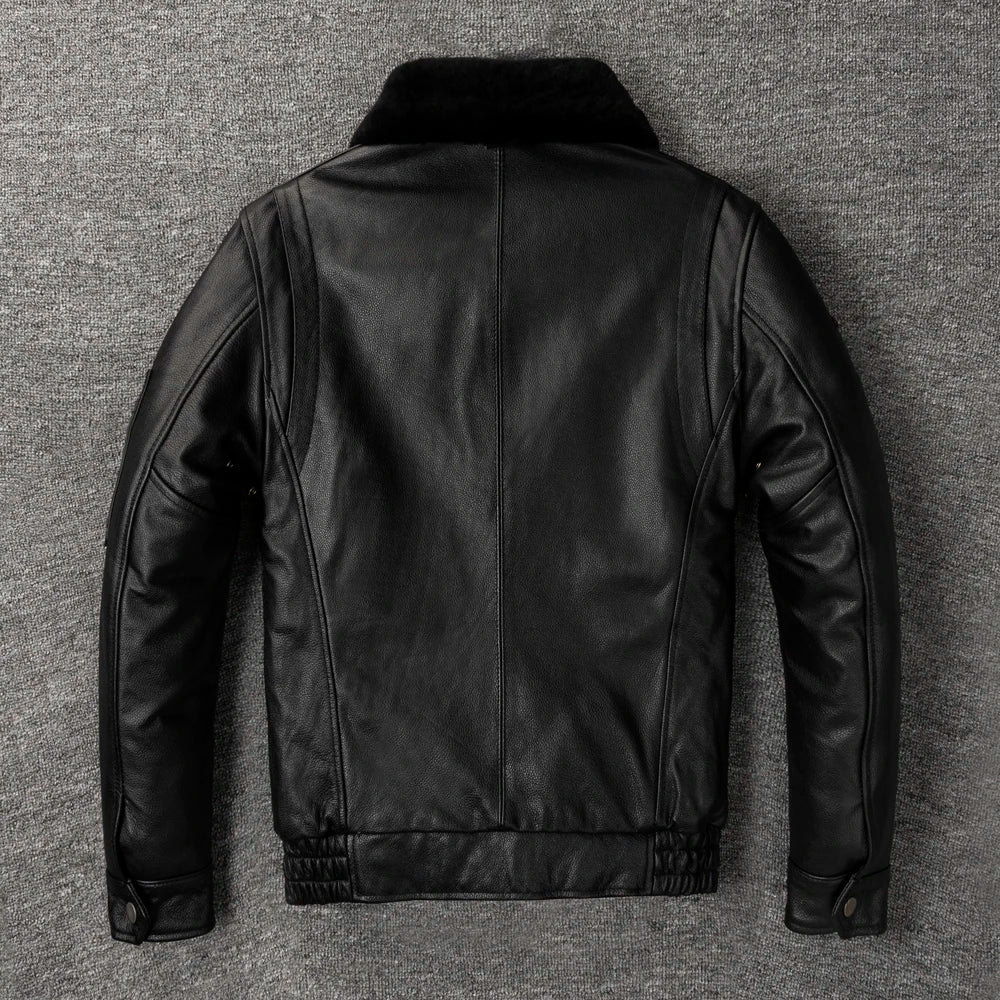 Blouson Cuir Aviateur Top Gun - Louise Vintage