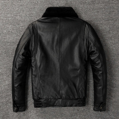 Blouson Cuir Aviateur Top Gun - Louise Vintage