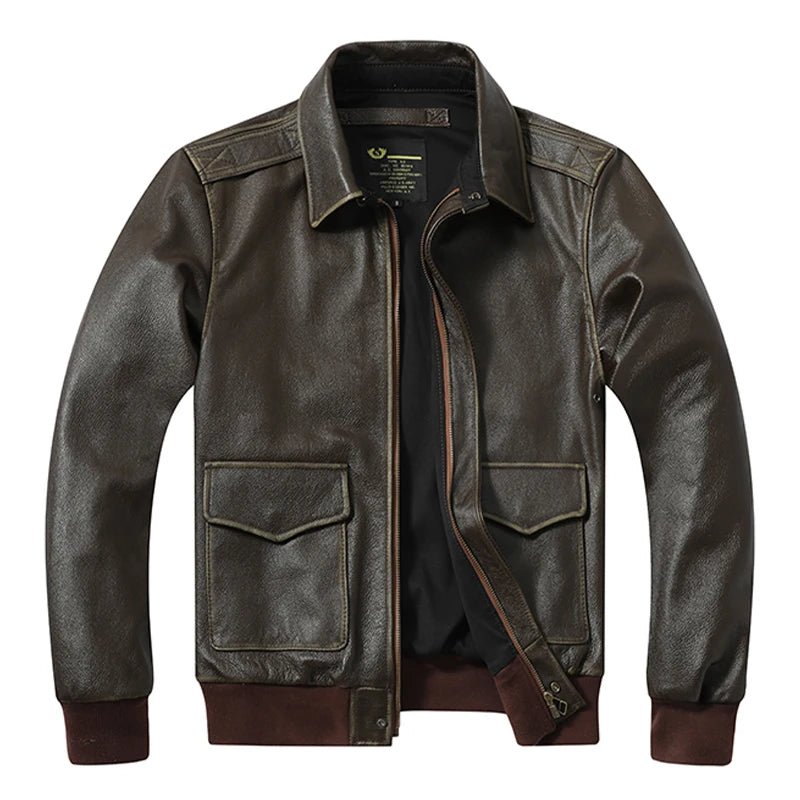 Blouson Cuir Bombardier Aviateur - Louise Vintage