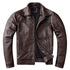 Blouson en Cuir Homme Aviateur Marron - Louise Vintage