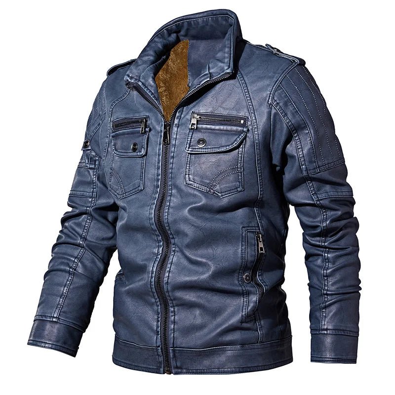 Blouson Homme Aviateur Bleu - Louise Vintage