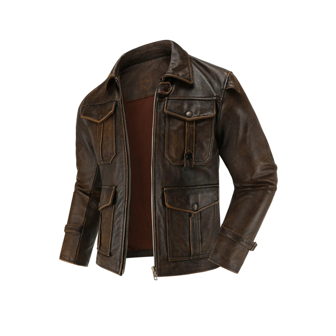 Blouson Homme Aviateur Cuir - Louise Vintage