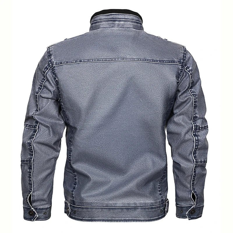 Blouson Homme Aviateur Gris - Louise Vintage