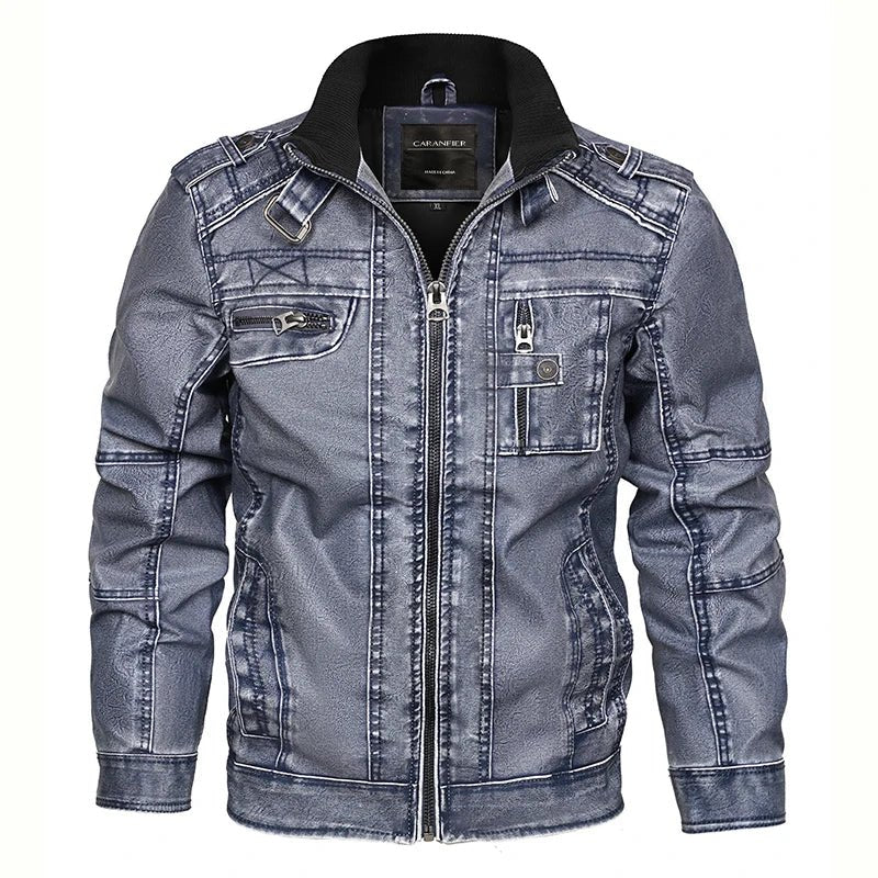 Blouson Homme Aviateur Gris - Louise Vintage