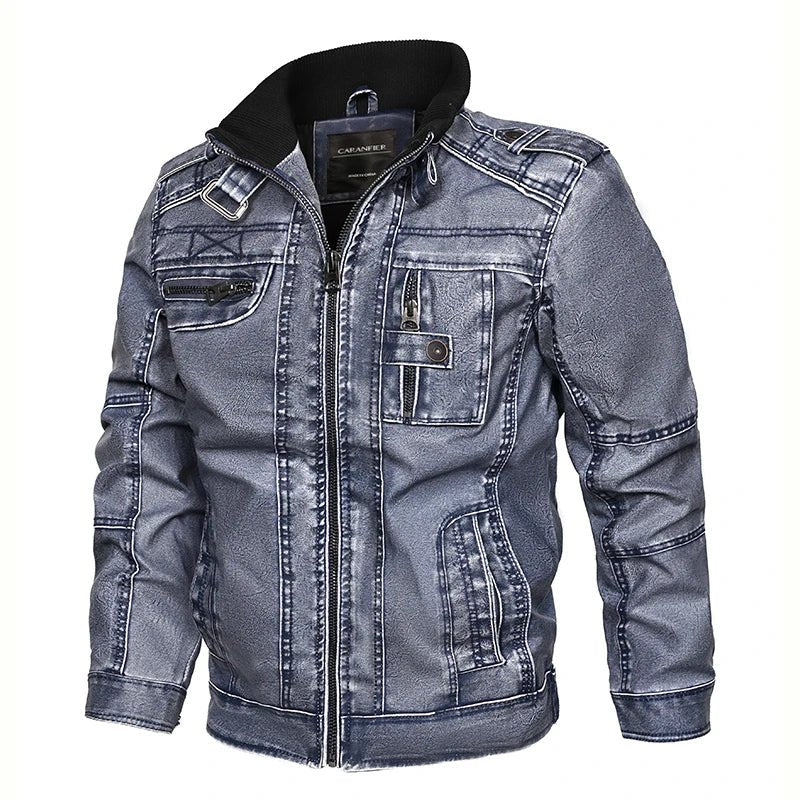 Blouson Homme Aviateur Gris - Louise Vintage