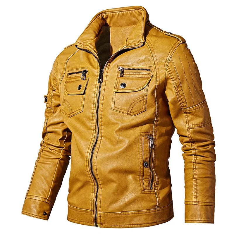 Blouson Homme Aviateur Jaune - Louise Vintage