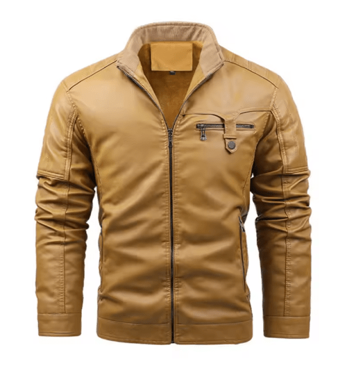Blouson Homme Aviateur Jaune - Louise Vintage