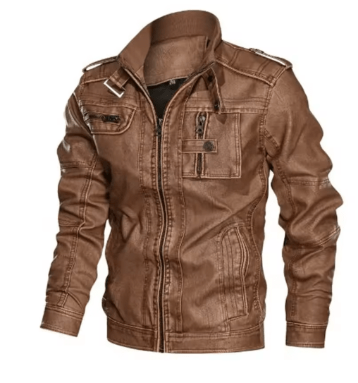 Blouson Homme Aviateur Marron - Louise Vintage