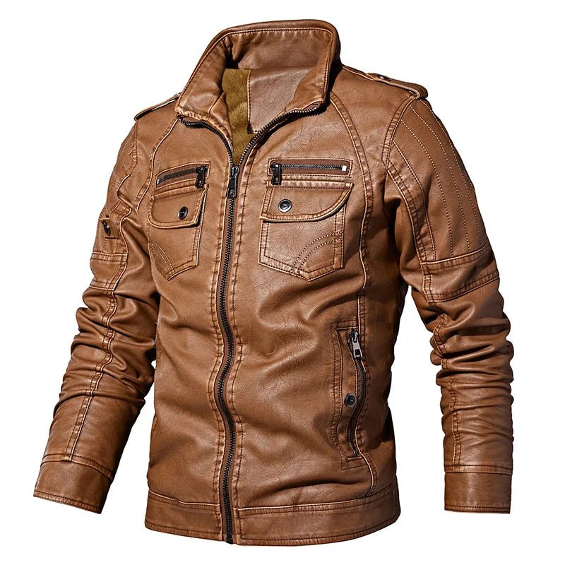 Blouson Homme Aviateur Marron - Louise Vintage