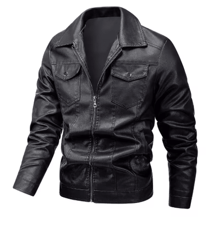 Blouson Homme Aviateur Noir - Louise Vintage