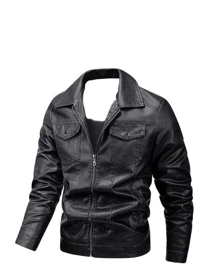 Blouson Homme Aviateur Noir - Louise Vintage
