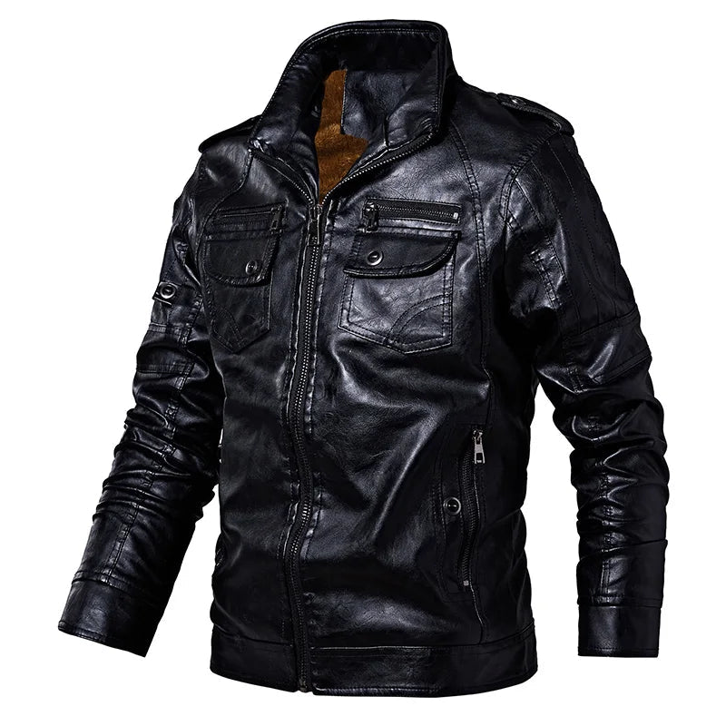 Blouson Homme Aviateur Noir - Louise Vintage