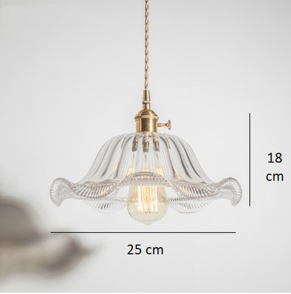 Suspension Vintage Verre Salon