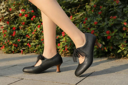 Chaussures Année 50 Femme Pas Cher Noir - Louise Vintage