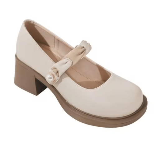 Chaussures Années 40 50 Beige - Louise Vintage