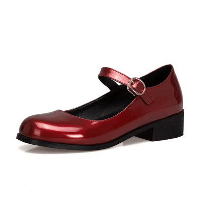 Chaussures Années 60 Bureau Bordeaux - Louise Vintage