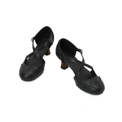 Chaussures Années 60 Femme Noir - Louise Vintage