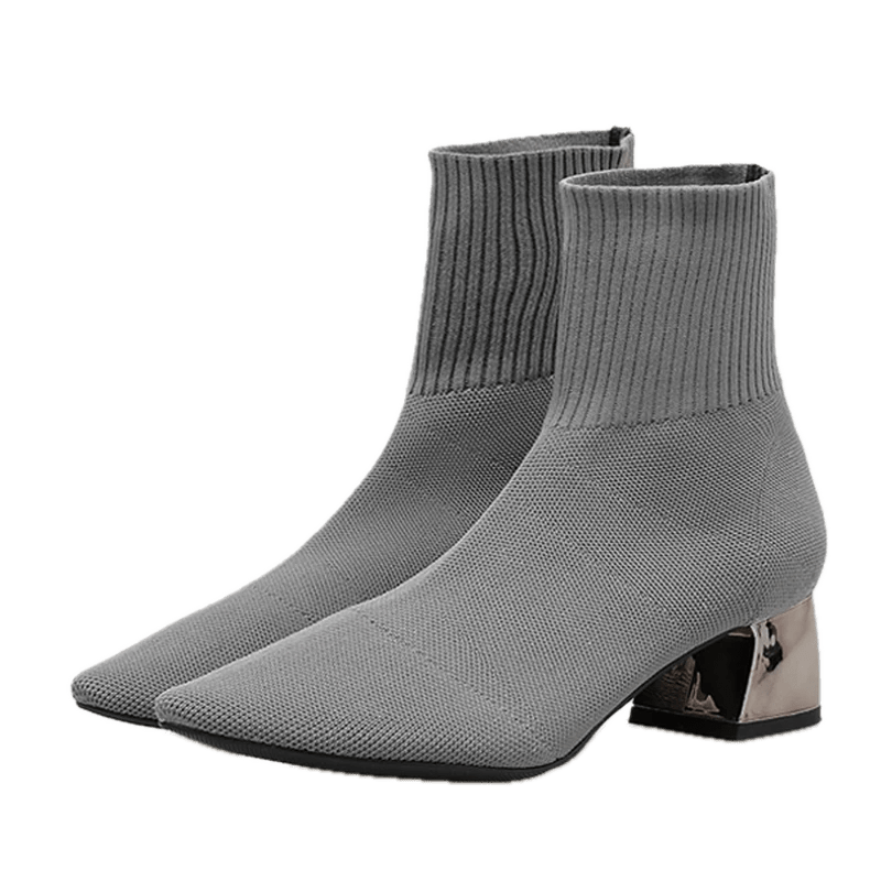 Chaussures Pin Up Années 50 Gris - Louise Vintage