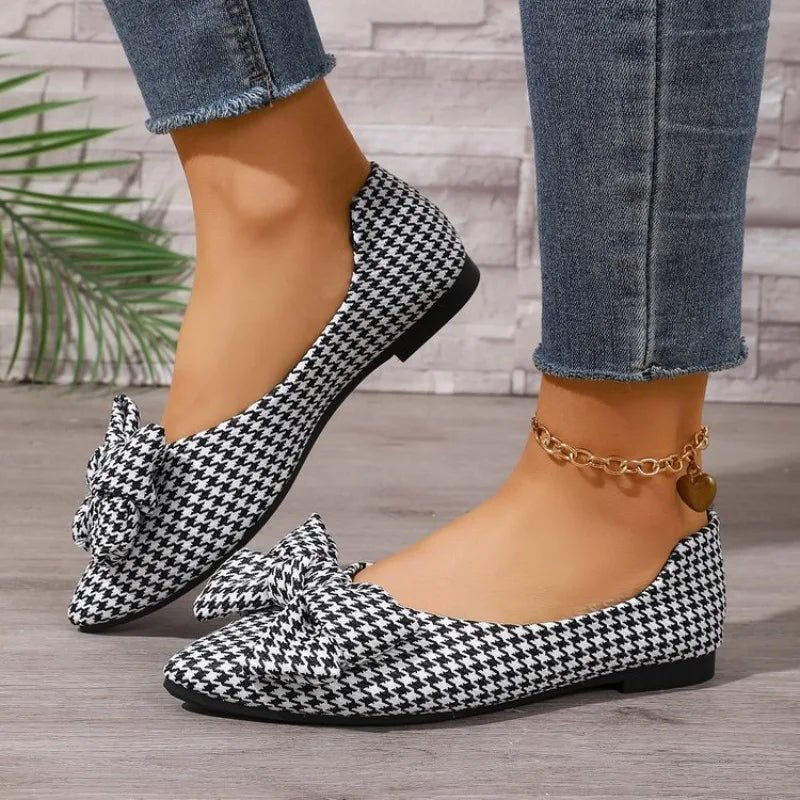 Chaussures Vintage Carreaux Noir - Louise Vintage