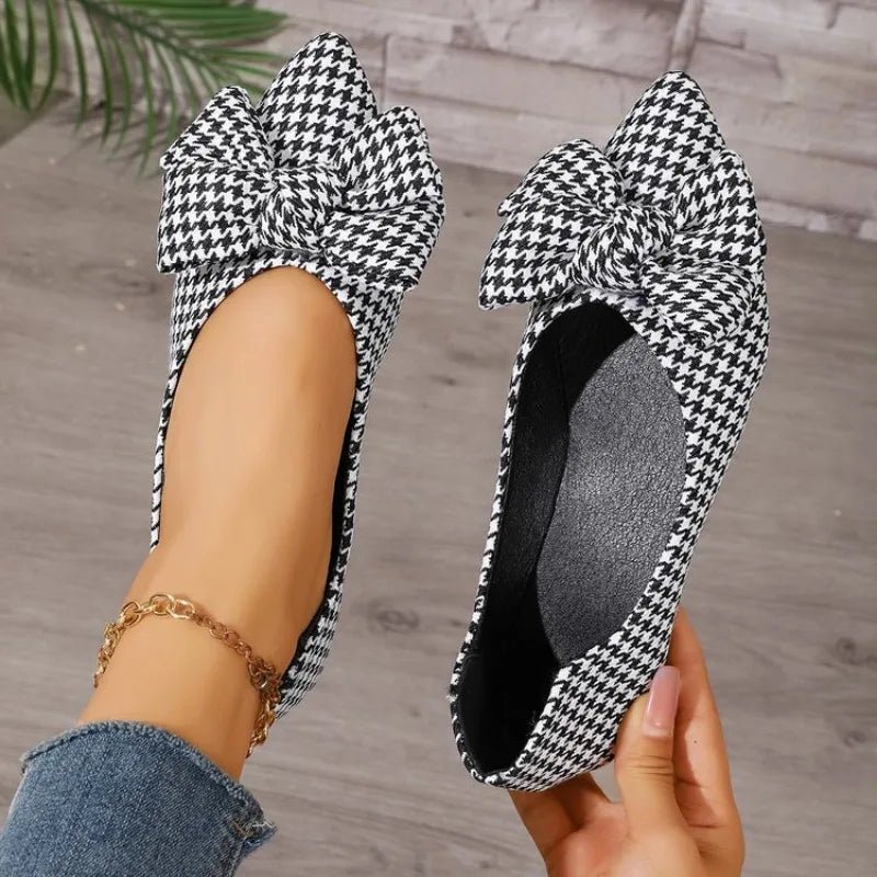 Chaussures Vintage Carreaux Noir - Louise Vintage