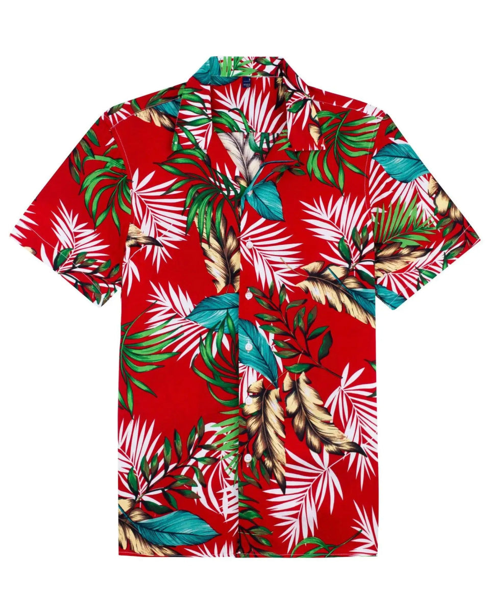 Chemise Hawaienne Rouge - Louise Vintage