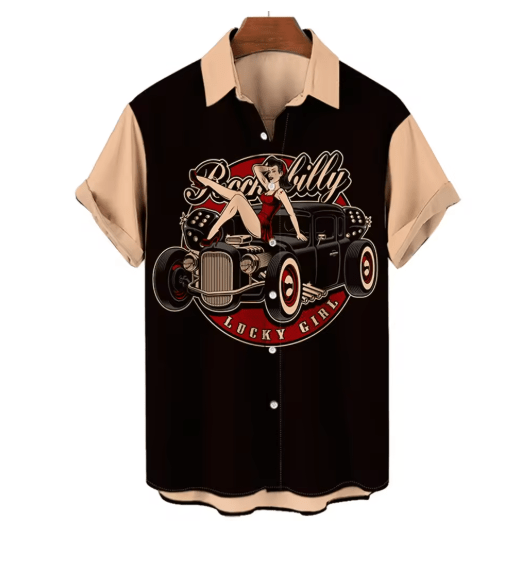 Chemise Vintage Rockabilly Bisous - Louise Vintage