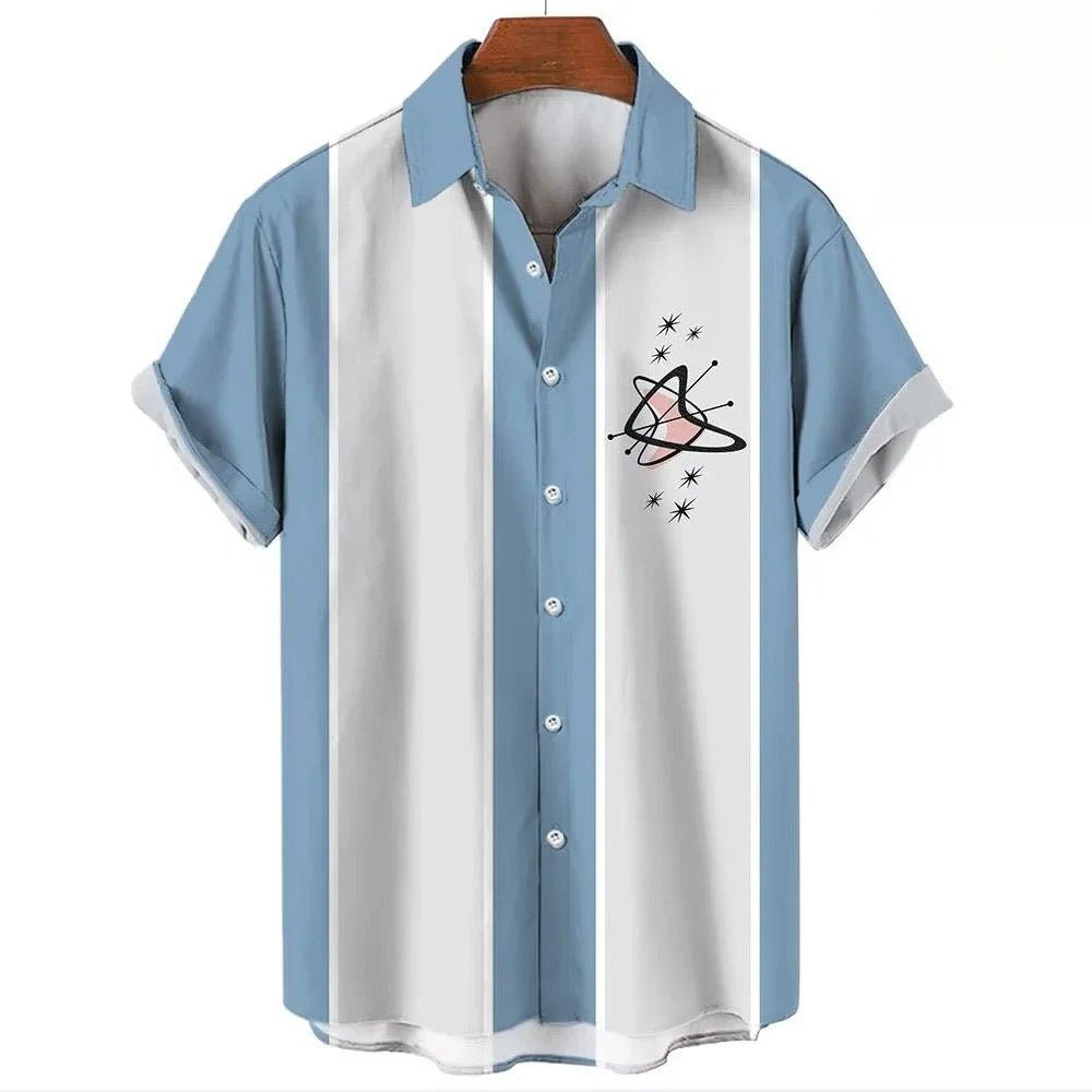 Chemise Vintage Rockabilly Bowling Saxophone - Louise Vintage