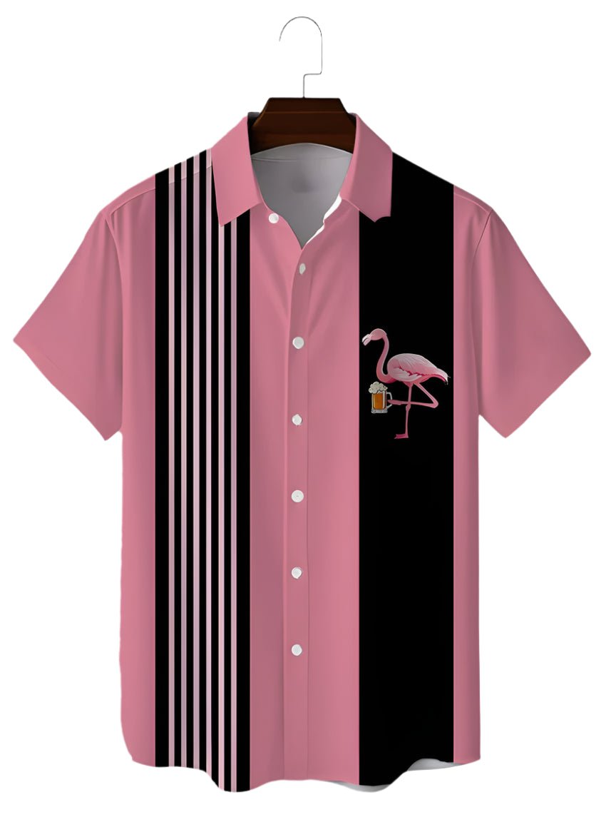 Chemise Vintage Rockabilly Flamants - Louise Vintage