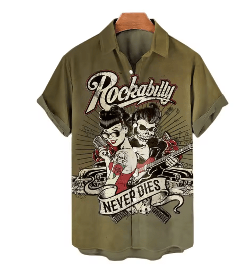 Chemise Vintage Rockabilly Star - Louise Vintage