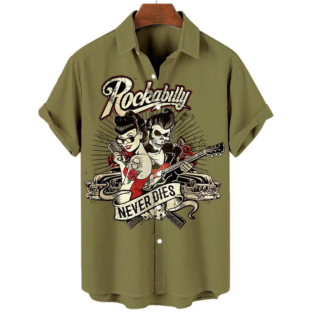 Chemise Vintage Rockabilly Star - Louise Vintage