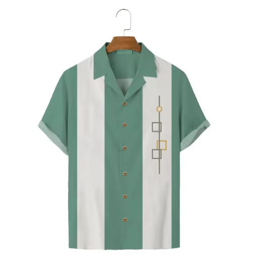 Chemise Vintage Rockabilly Vert - Louise Vintage