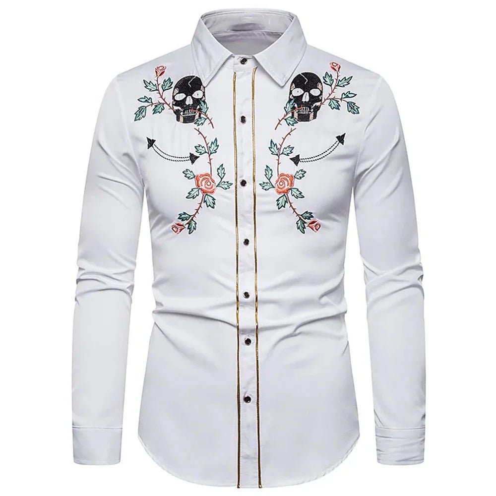 Chemise Vintage Western Blanche - Louise Vintage