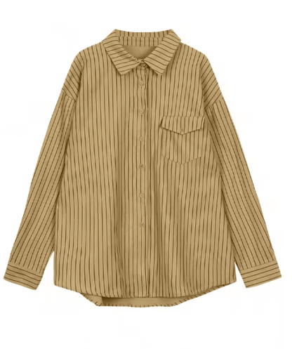 Chemisier Vintage Ample Marron - Louise Vintage