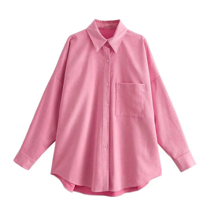 Chemisier Vintage Ample Rose - Louise Vintage