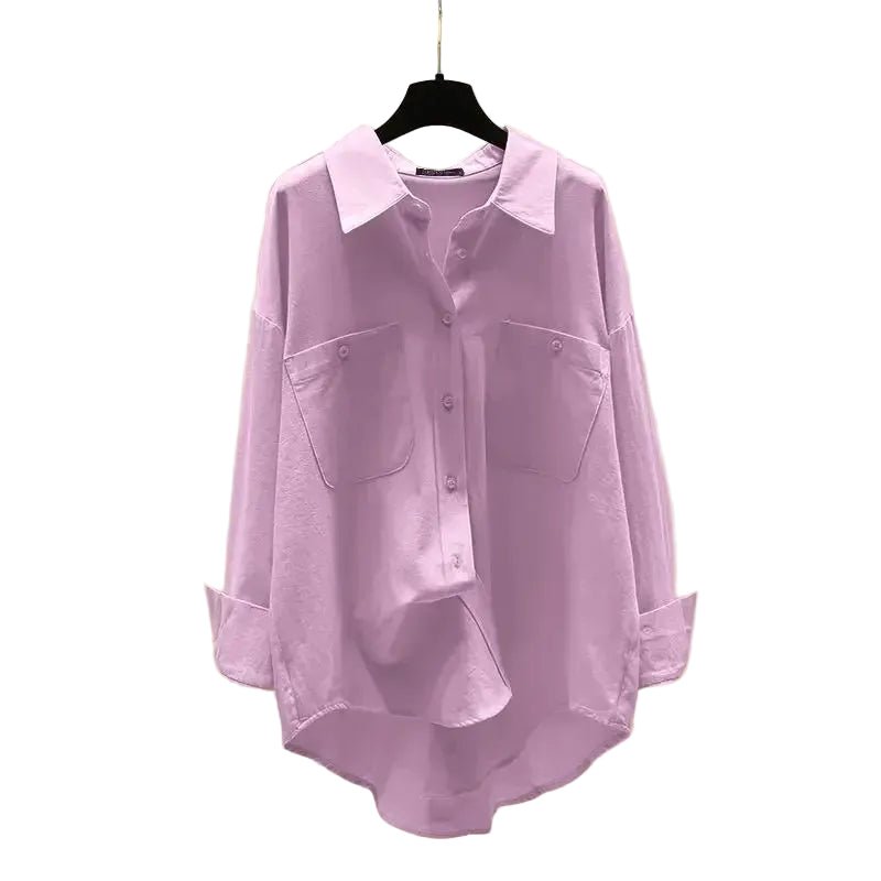 Chemisier Vintage Ample Violet - Louise Vintage