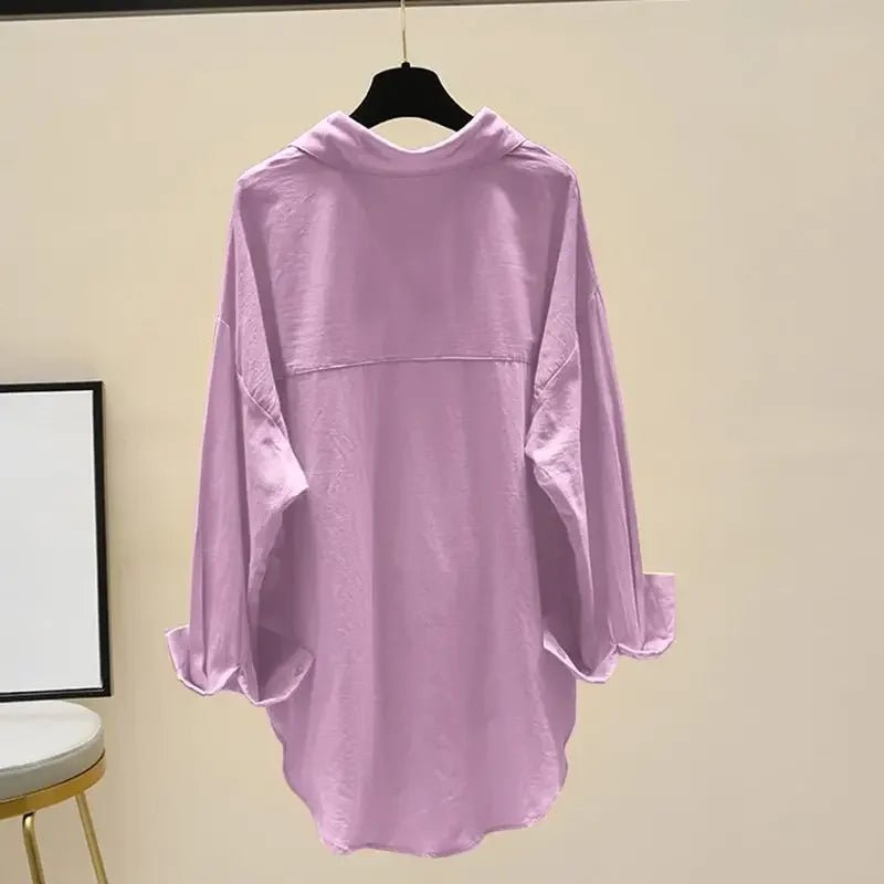 Chemisier Vintage Ample Violet - Louise Vintage