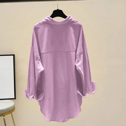 Chemisier Vintage Ample Violet - Louise Vintage