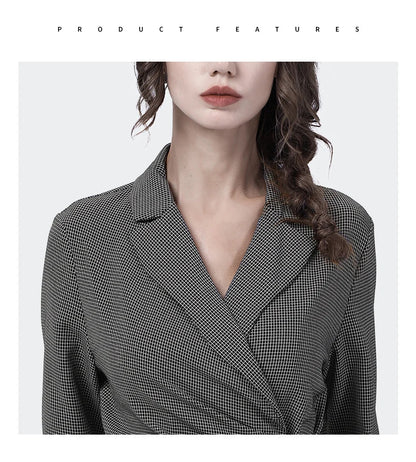 Chemisier Vintage Femme Luxe Carreaux - Louise Vintage