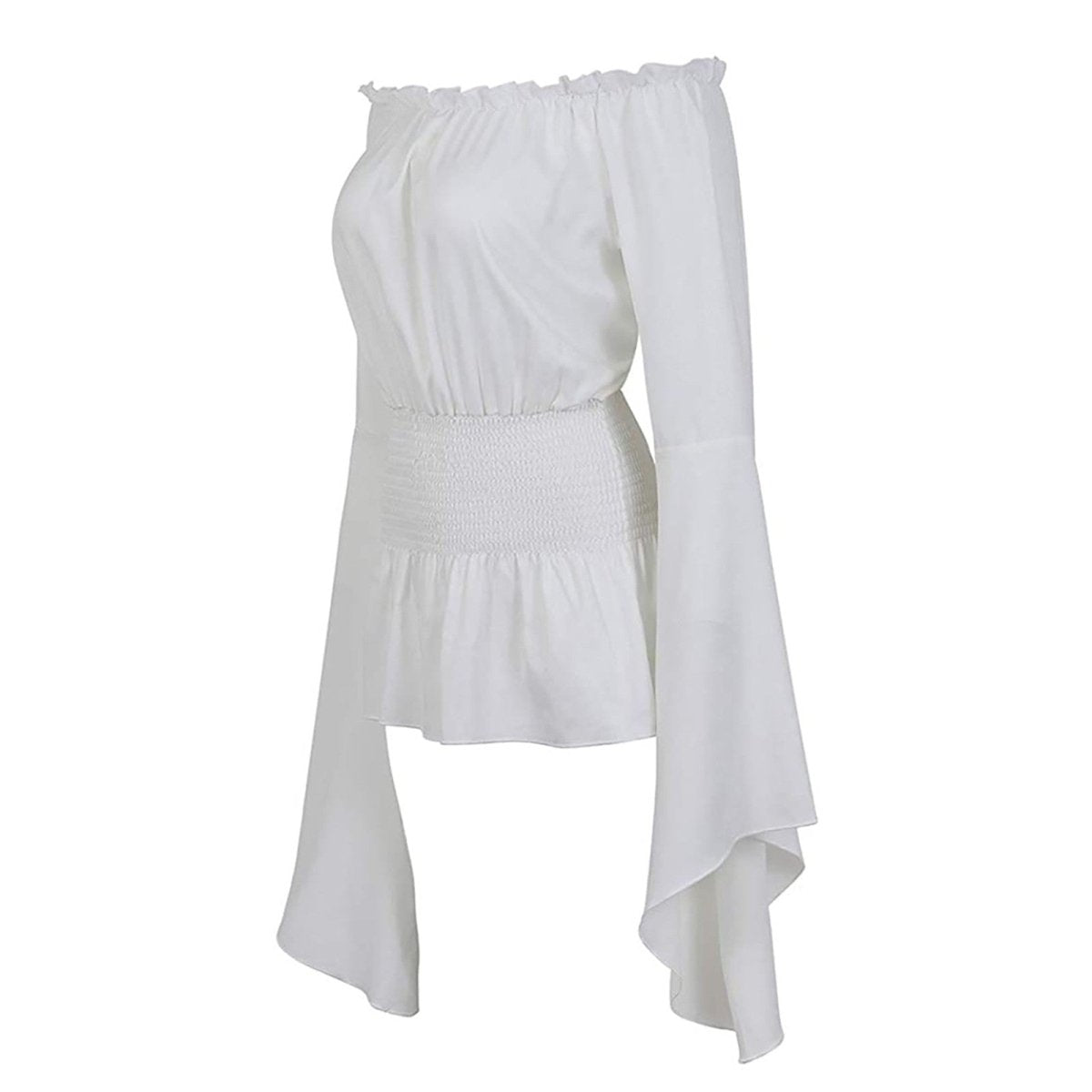 Chemisier Vintage Hippie Blanc - Louise Vintage