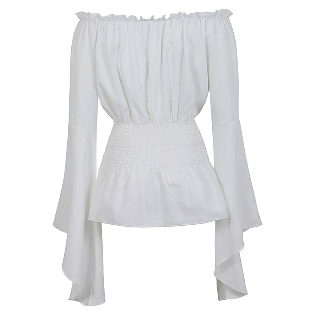 Chemisier Vintage Hippie Blanc - Louise Vintage
