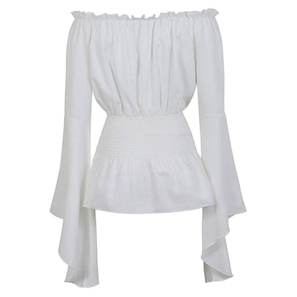 Chemisier Vintage Hippie Blanc - Louise Vintage