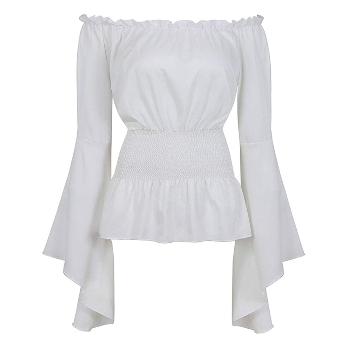 Chemisier Vintage Hippie Blanc - Louise Vintage